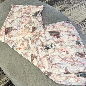 Zara Marble Print Strapless Maxi Dress